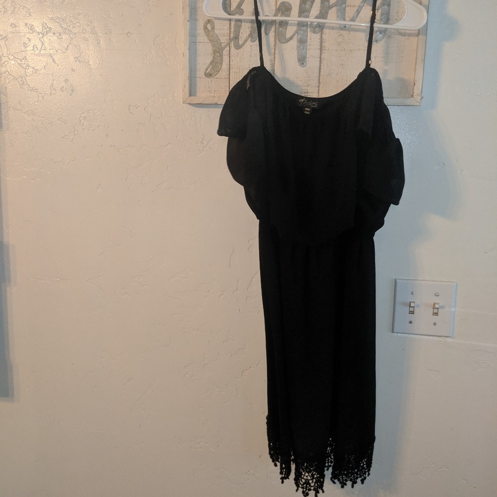 Black babydoll dress